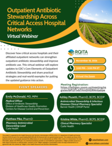 Flyer for the webinar